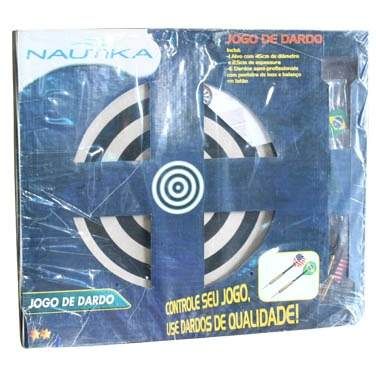 Jogo De Dardos Brasil X Eua Alvo De Madeira Nobre - Nautika